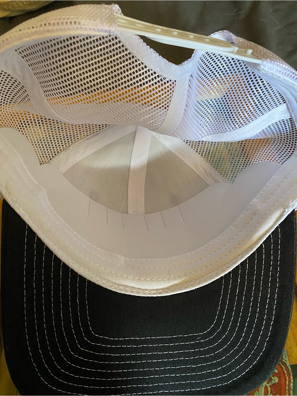 Redemption Whiskey Black & White Embroidered Trucker Hat View 2